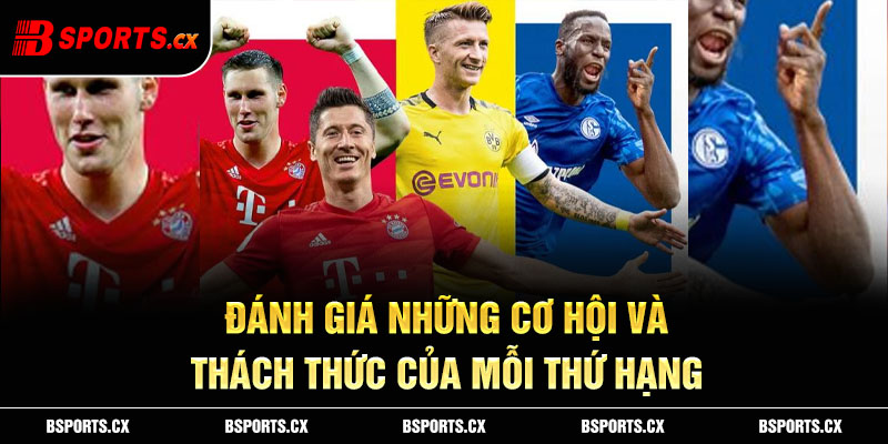 Đánh giá những cơ hội và thách thức của mỗi thứ hạng
