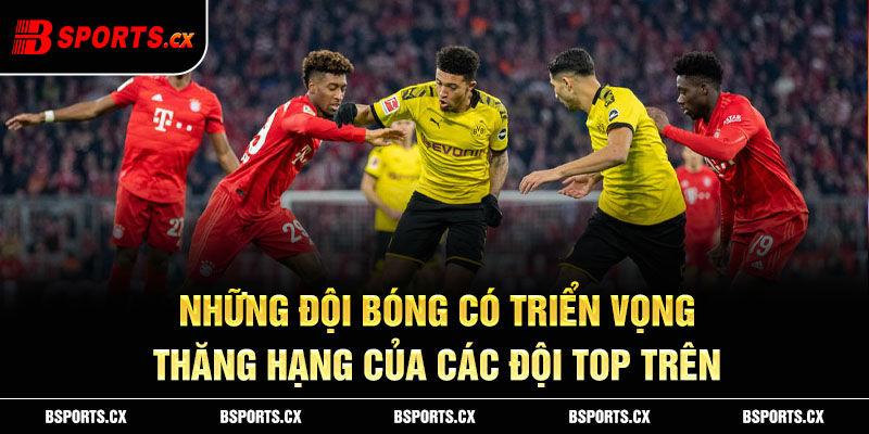Những đội bóng có triển vọng thăng hạng của các đội top trên